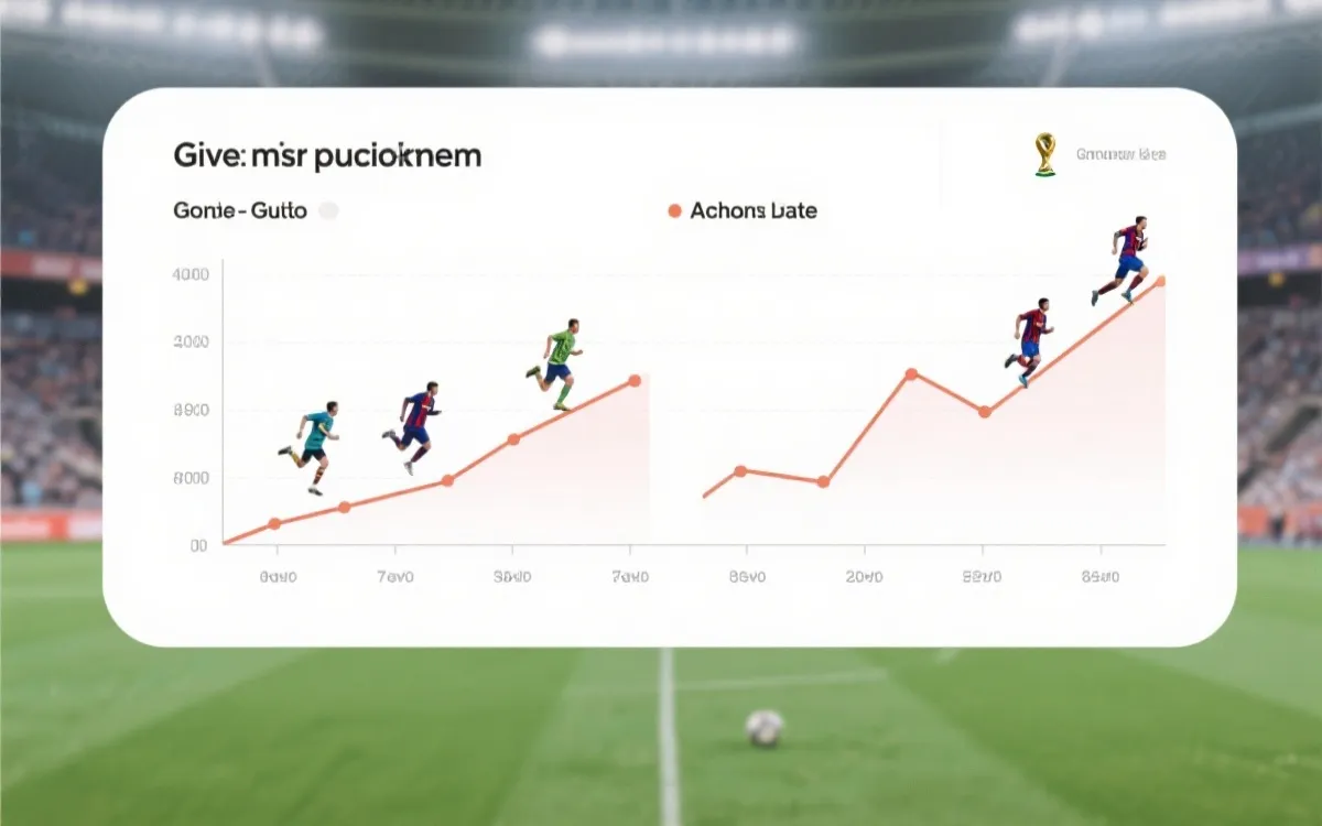 两支球队从小组赛到决赛的跑动与节拍曲线对比信息图概念
